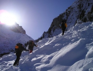  Raquetas de nieve en La Plagne